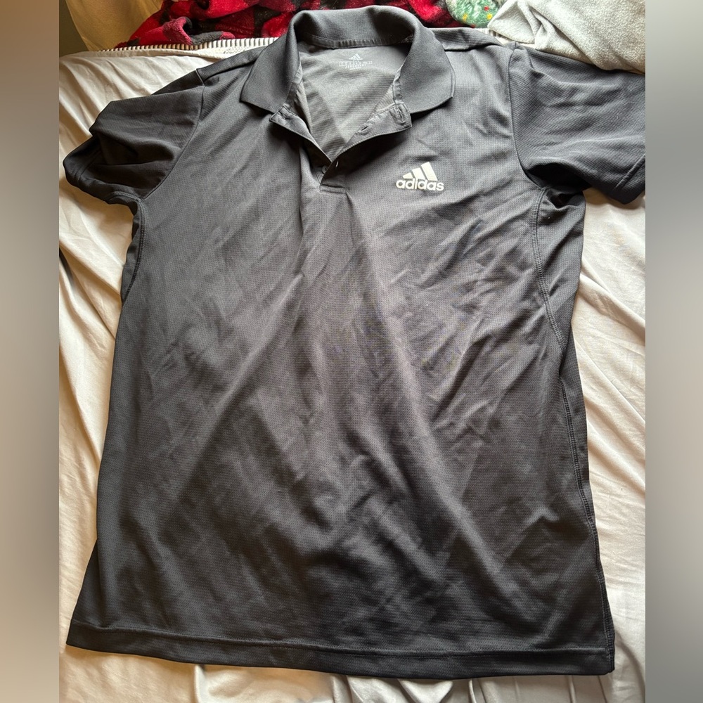 Adidas Gray Polo Shirt Classic Style